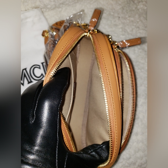 MCM Small Essential Visetos Original Crossbody Bag - Picture 12 of 13